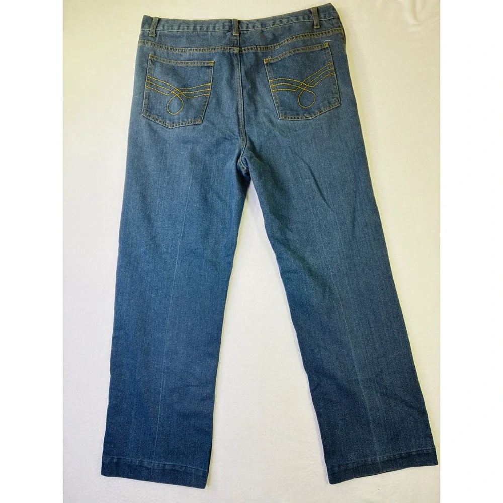 David Taylor Collection Mens Comfort Fit Jeans Blue Straight Leg 36x32 Denim